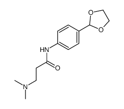 3-(dimethylamino)-N-[4-(1,3-dioxolan-2-yl)phenyl]propanamide结构式