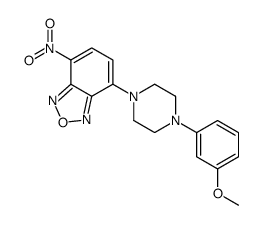 7-[4-(3-methoxyphenyl)piperazin-1-yl]-4-nitro-2,1,3-benzoxadiazole Structure