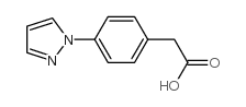 [4-(1H-吡唑-1-基)苯基]乙酸结构式