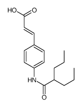 3-[4-(2-propylpentanoylamino)phenyl]prop-2-enoic acid结构式