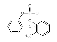Phosphorochloridicacid, bis(2-methylphenyl) ester Structure