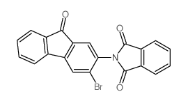 2-(3-bromo-9-oxo-fluoren-2-yl)isoindole-1,3-dione Structure