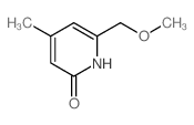 6-(methoxymethyl)-4-methyl-1H-pyridin-2-one结构式