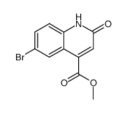 6-bromo-2-oxo-1,2-dihydro-quinoline-4-carboxylic acid methyl ester Structure