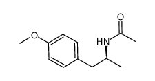 (S)-N-(1-(4-methoxyphenyl)propan-2-yl)acetamide结构式