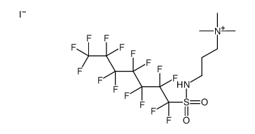N,N,N-三甲基-3-[(十五氟己基)磺酰基]氨基-1-丙铵碘化物结构式