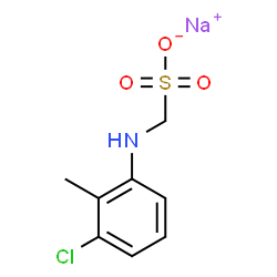 sodium [(3-chloro-2-methylphenyl)amino]methanesulphonate结构式