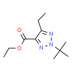 2H-1,2,3-Triazole-4-carboxylicacid,2-(1,1-dimethylethyl)-5-ethyl-,ethylester(9CI) structure