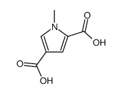 1-methylpyrrole-2,4-dicarboxylic acid Structure