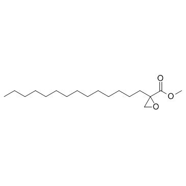 2-十四烷基-2-环氧乙烷羧酸甲酯结构式