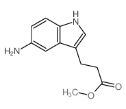 1H-Indole-3-propanoicacid, 5-amino-, methyl ester结构式
