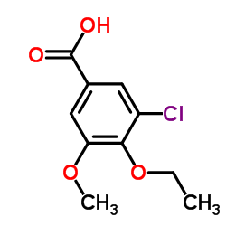 3-Chloro-4-ethoxy-5-methoxybenzoic acid Structure