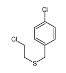 1-chloro-4-(2-chloroethylsulfanylmethyl)benzene结构式