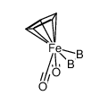 Fe(η5-C5H5)(CO)2(η2-B2H5)结构式