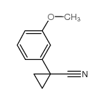 1-(3-甲氧基苯基)环丙烷甲腈结构式