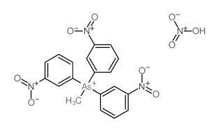 dihydroxy-oxo-azanium; methyl-tris(3-nitrophenyl)arsanium结构式