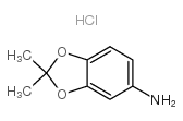 2,2-二甲基-1,3-苯并二氧五环-5-胺盐酸盐结构式