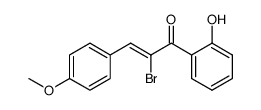 (Z)-α-bromo-2'-hydroxy-4-methoxychalcone Structure