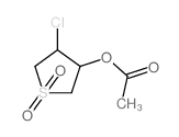 (4-chloro-1,1-dioxo-thiolan-3-yl) acetate Structure