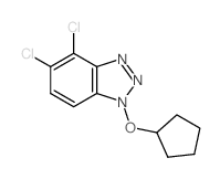 1H-Benzotriazole,4,5-dichloro-1-(cyclopentyloxy)- Structure