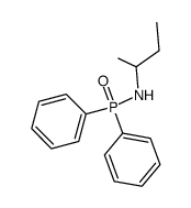 N-(sec-butyl)-P,P-diphenylphosphinic amide结构式