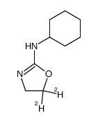 2-(Cyclohexylamino)-5,5-dideuterio-3-oxazoline结构式