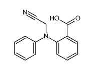 2-[N-(cyanomethyl)anilino]benzoic acid结构式