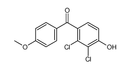 (2,3-dichloro-4-hydroxyphenyl)-(4-methoxyphenyl)methanone Structure
