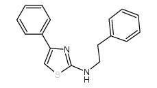 4-苯基-N-(2-苯基乙基)-1,3-噻唑-2-胺结构式