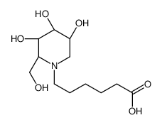 [2R-(2α,3β,4α,5β)]-3,4,5-三羟基-2-(羟基甲基)-1-哌啶戊酸结构式