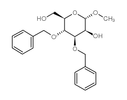 methyl 3,4-di-o-benzyl-a-d-mannopyranoside Structure
