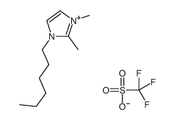 1-Hexyl-2,3-Dimethylimidazolium Trifluoromethansulfonate Structure