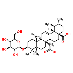 3-O-BETA-D-葡糖苷鸡纳酸结构式