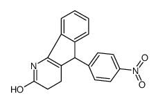 5-(4-nitrophenyl)-1,3,4,5-tetrahydroindeno[1,2-b]pyridin-2-one结构式