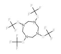 1,3,5,7-tetrakis(trifluoromethylsulfanyl)-1,3,5,7-tetrazocane structure