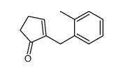 2-[(2-methylphenyl)methyl]cyclopent-2-en-1-one结构式