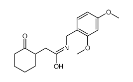 N-[(2,4-dimethoxyphenyl)methyl]-2-(2-oxocyclohexyl)acetamide Structure