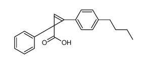 2-(4-butylphenyl)-1-phenylcycloprop-2-ene-1-carboxylic acid结构式