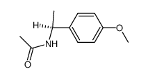 (S)-N-Acetyl-1-(4-methoxy)phenylethylamine结构式
