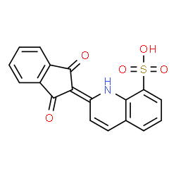 8-Quinolinesulfonic acid,2-(1,3-dihydro-1,3-dioxo-2H-inden-2-ylidene)-1,2-dihydro- (9CI) Structure