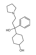 1-(trans-4-hydroxycyclohexyl)-1-phenyl-3-(1-pyrrolidinyl)-1-propanol结构式