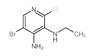 5-溴-2-氯-N3-乙基吡啶-3,4-二胺结构式