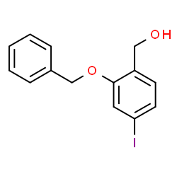(2-(苄氧基)-4-碘苯基)甲醇结构式