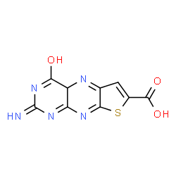Thieno[3,2-g]pteridine-7-carboxylic acid,2-amino-1,4-dihydro-4-oxo- (9CI) Structure