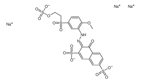 4-hydroxy-3-[[2-methoxy-5-[[2-(sulphooxy)ethyl]sulphonyl]phenyl]azo]naphthalene-2,7-disulphonic acid, sodium salt picture