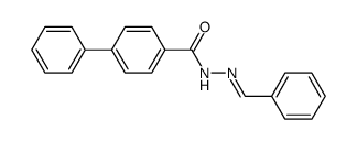 N'-benzylidene-[1,1'-biphenyl]-4-carbohydrazide结构式