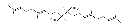(6E,14E)-2,6,10,11,15,19-hexamethyl-10,11-divinylicosa-2,6,14,18-tetraene结构式