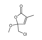 5-chloro-4-methoxy-2-methyl-2-penten-4-olide结构式