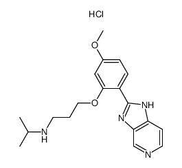 2-[4-Methoxy-2-(3-iso-propylamino-propoxy)phenyl]-1H-imidazo-[4,5-c]pyridine hydrochloride Structure