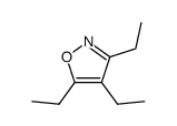 Isoxazole,3,4,5-triethyl- Structure